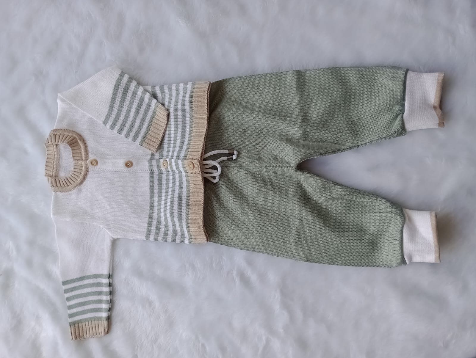 Conjunto Listras Sálvia